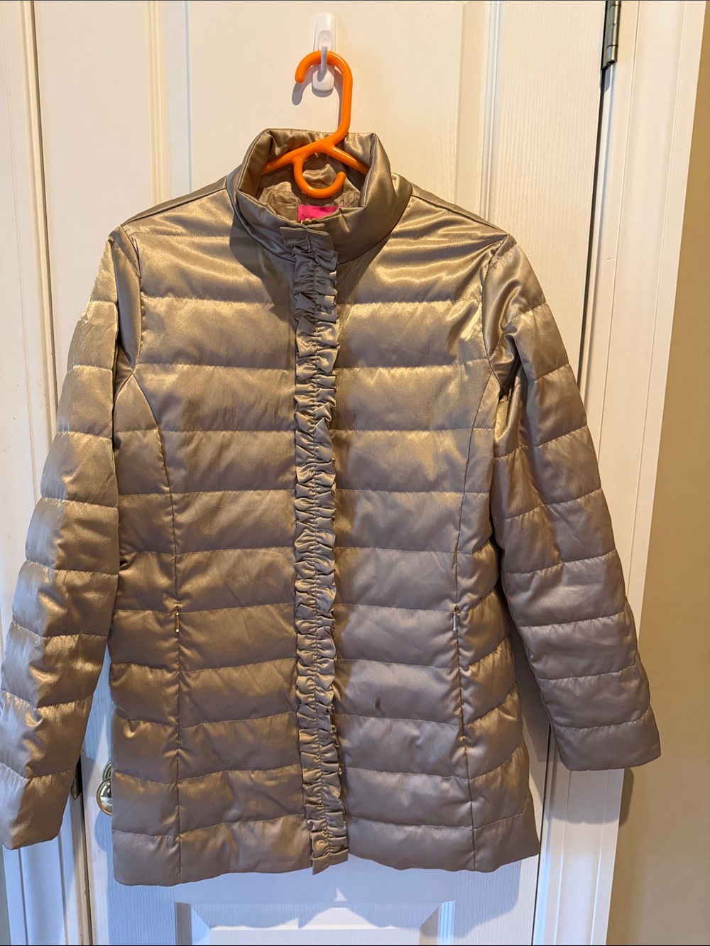 Lilly Pulitzer Jacket size 8 brushed metallic gold